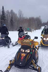 snowmobile trails in Jackman, Maine